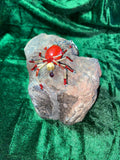 Red and Gold beaded spider