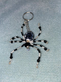 Black and white beaded spider