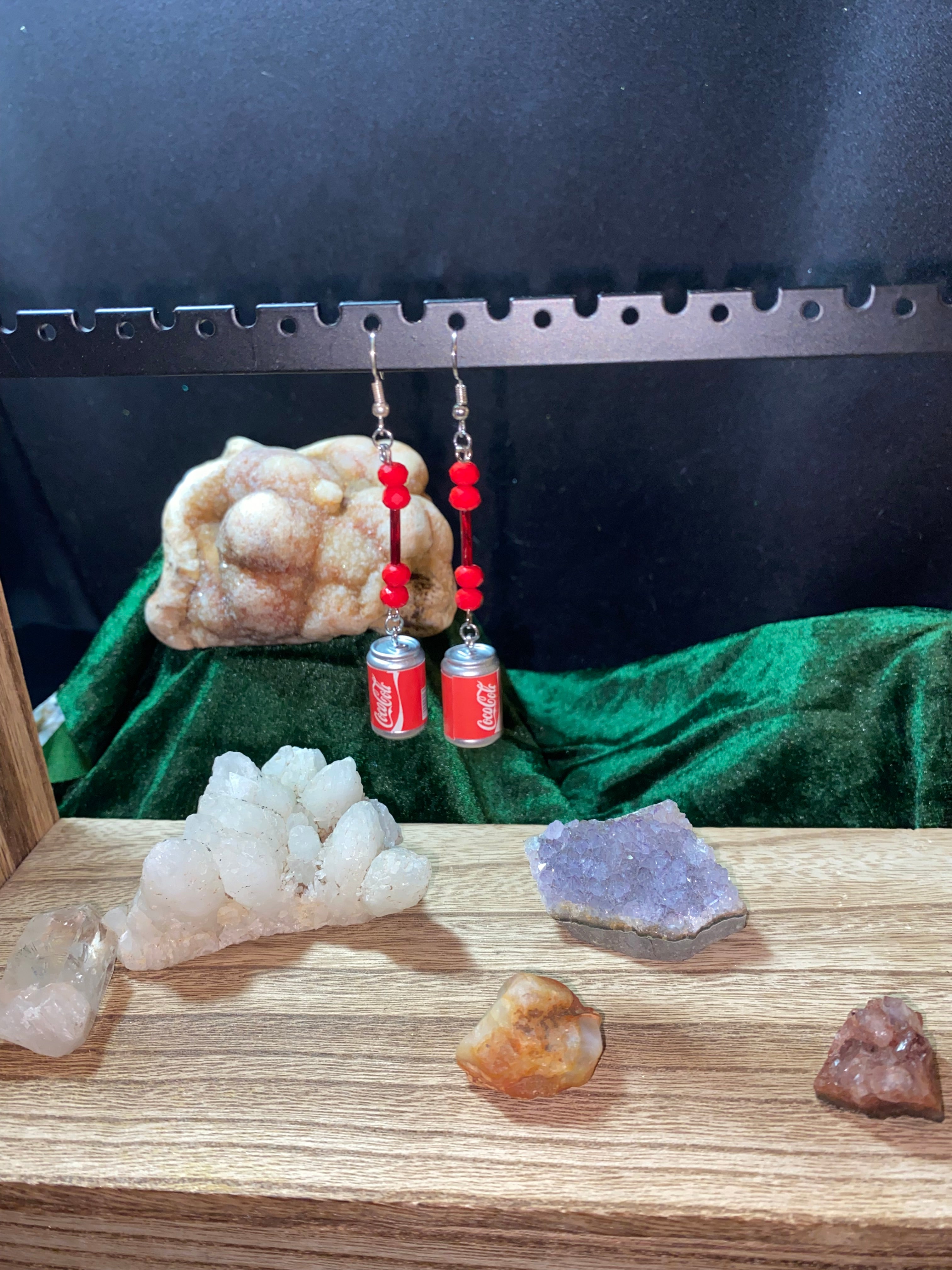 Coca cola earrings