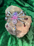 Clear and purple spider