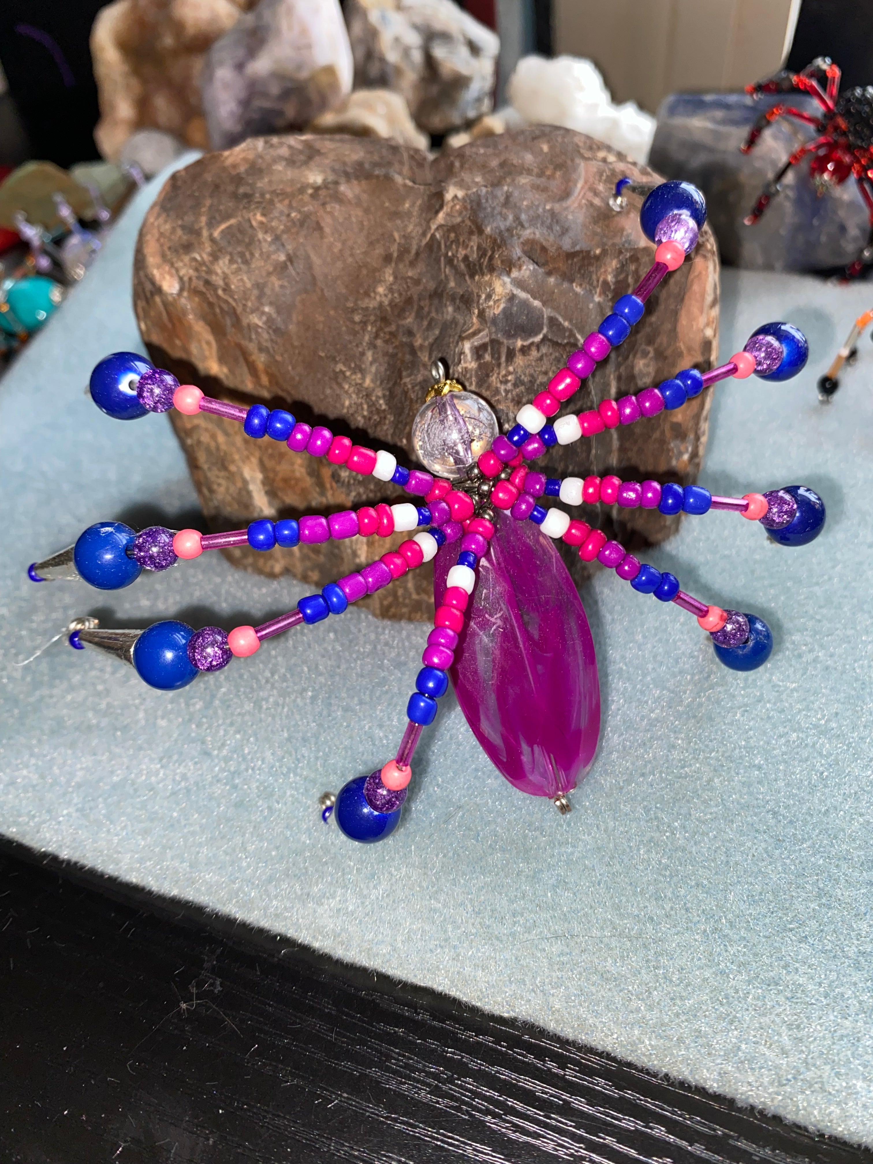 Bi-Pride beaded spider
